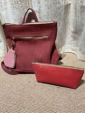 Pink Portland leather trio
